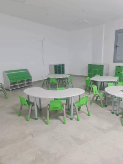 Plastic table and chair set for children